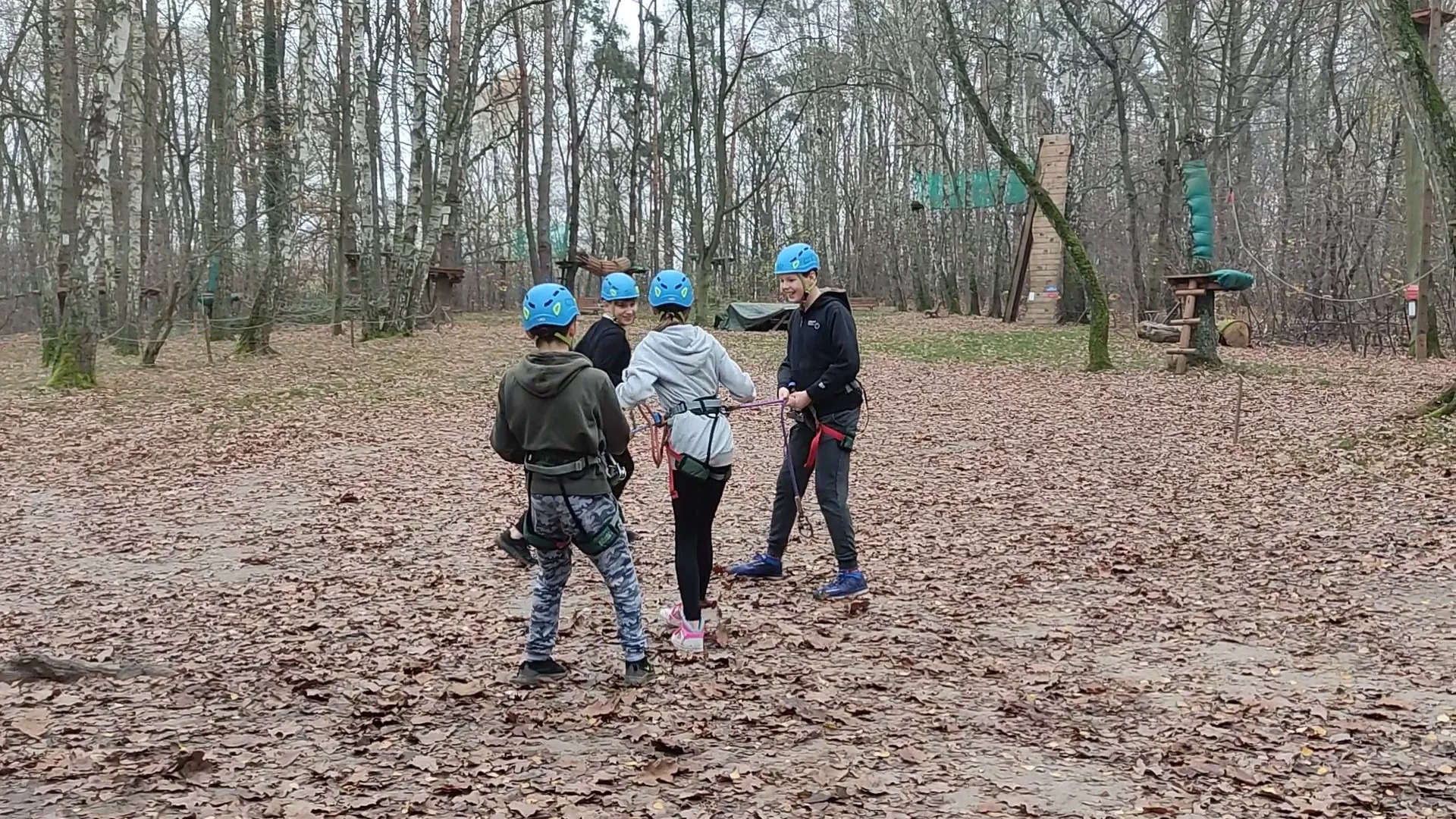 Wizyta uczniów w Parku linowym w Powsinie