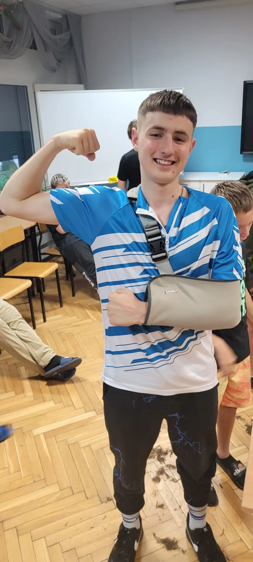 Uśmiechnięty chłopiec