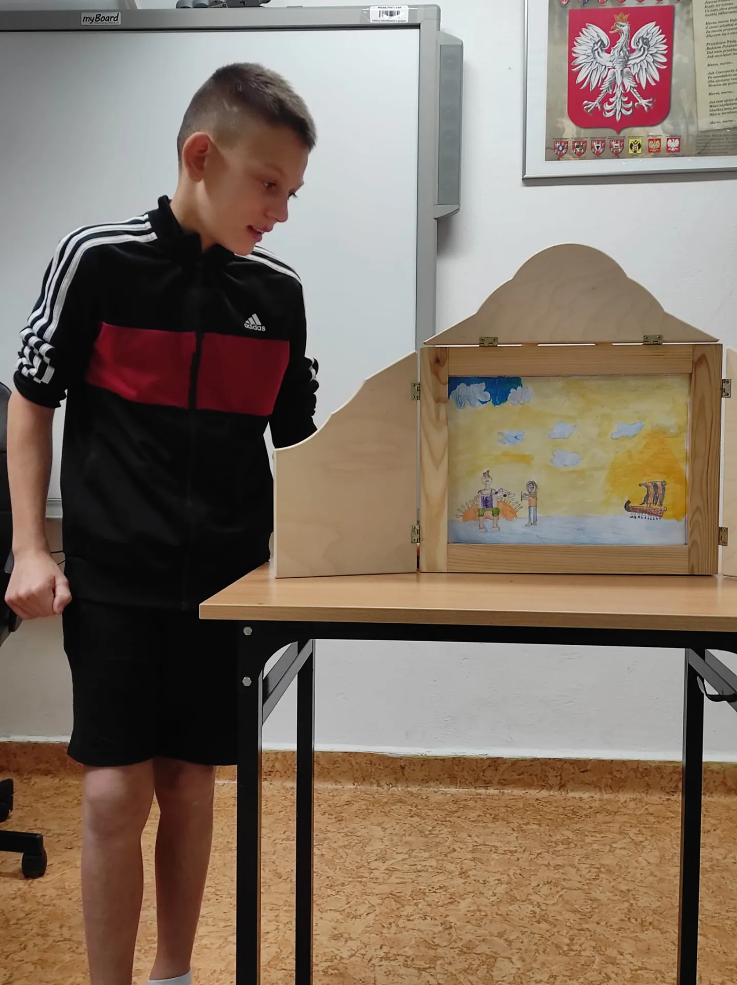Tezeusz i Ariadna w teatrze kamishibai