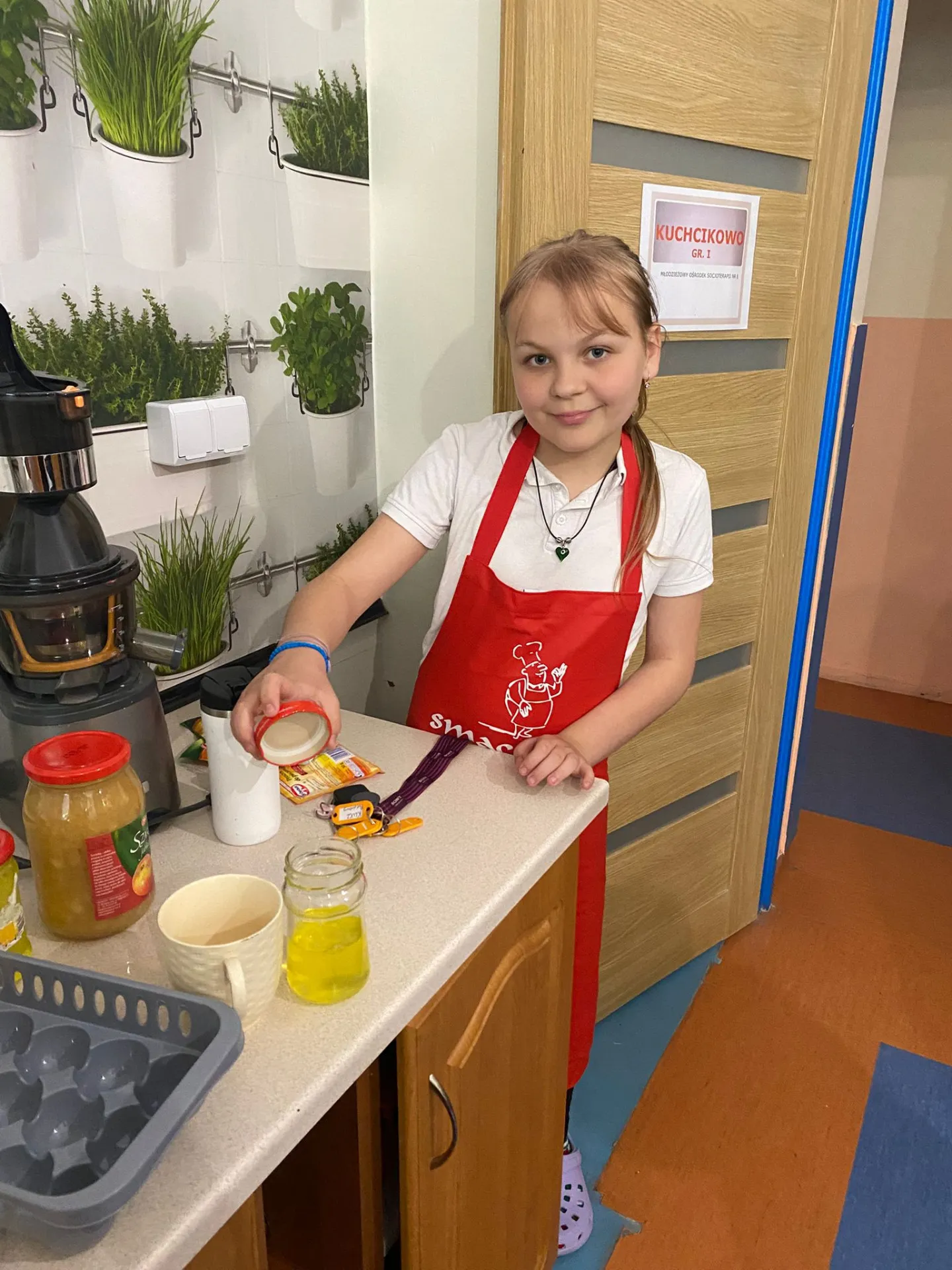 Czwartkowe zajęcia kulinarne w pierwszej grupie pod wodzą pani Uli